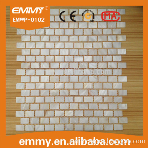 long pattern white mother of pearl shell mosaic tile for wall